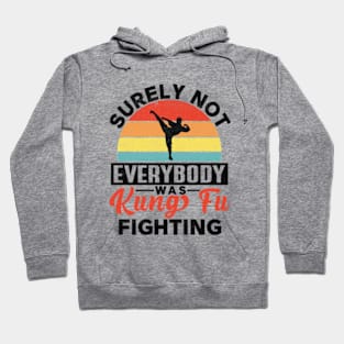 Surely Not Everybody Was Kung Fu Fighting, Funny Kung Fu Hoodie